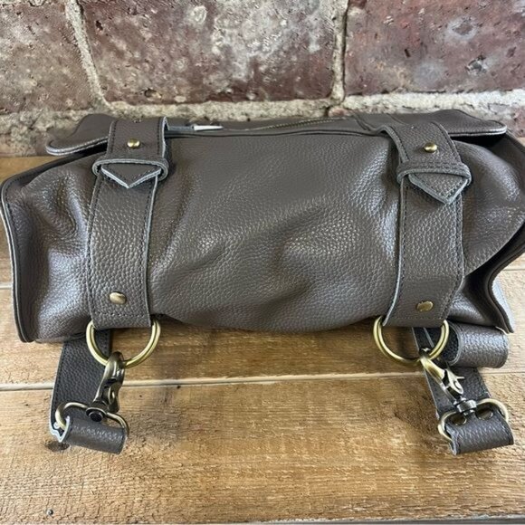 VereVerto “Repetto” Convertable Handbag/Backpack in Gray Leather NWOT main image 10